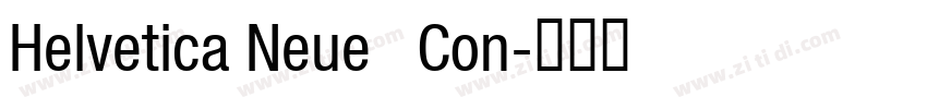 Helvetica Neue   Con字体转换